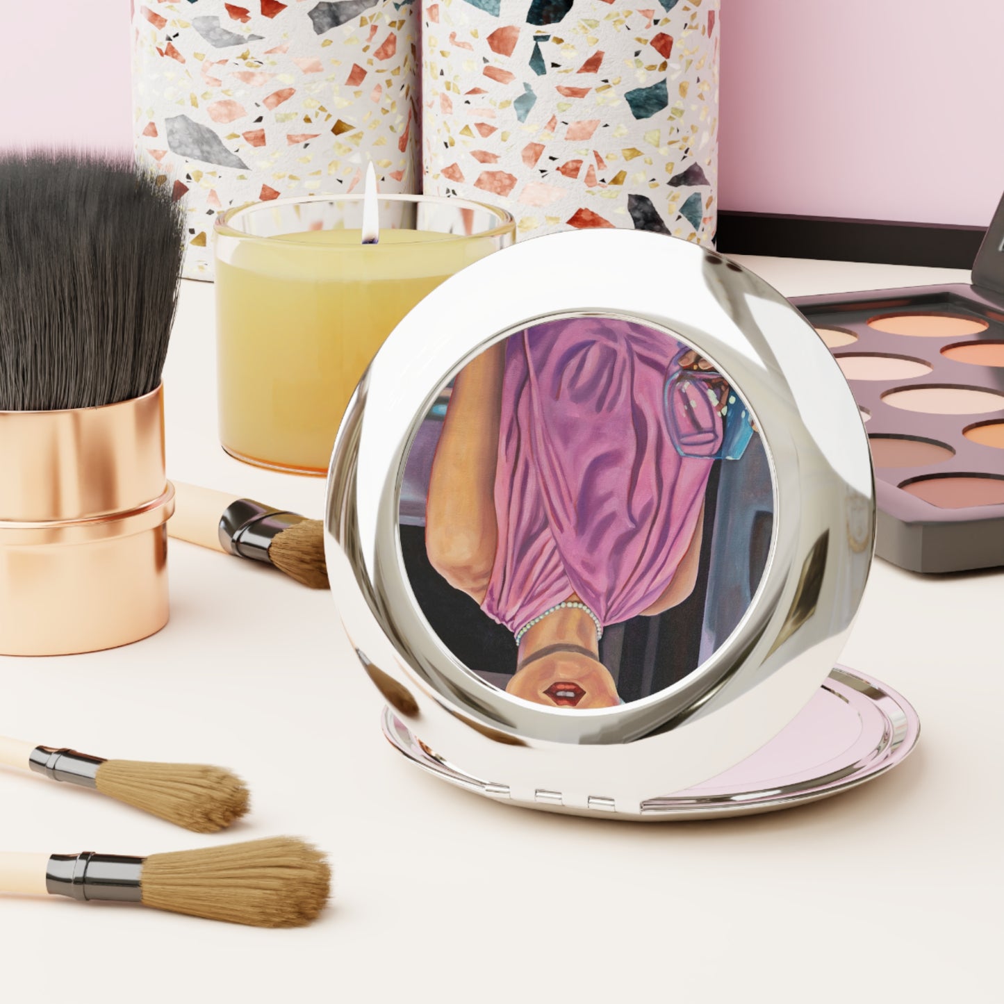 Polished, Compact Travel Mirror