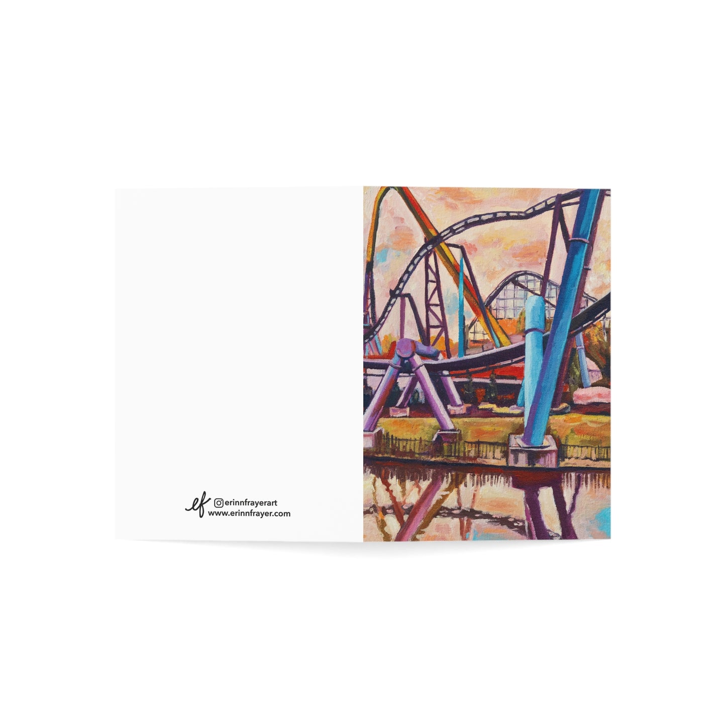 Moody Roller Coaster, Greeting Cards, 5" x 7"(10 cards)