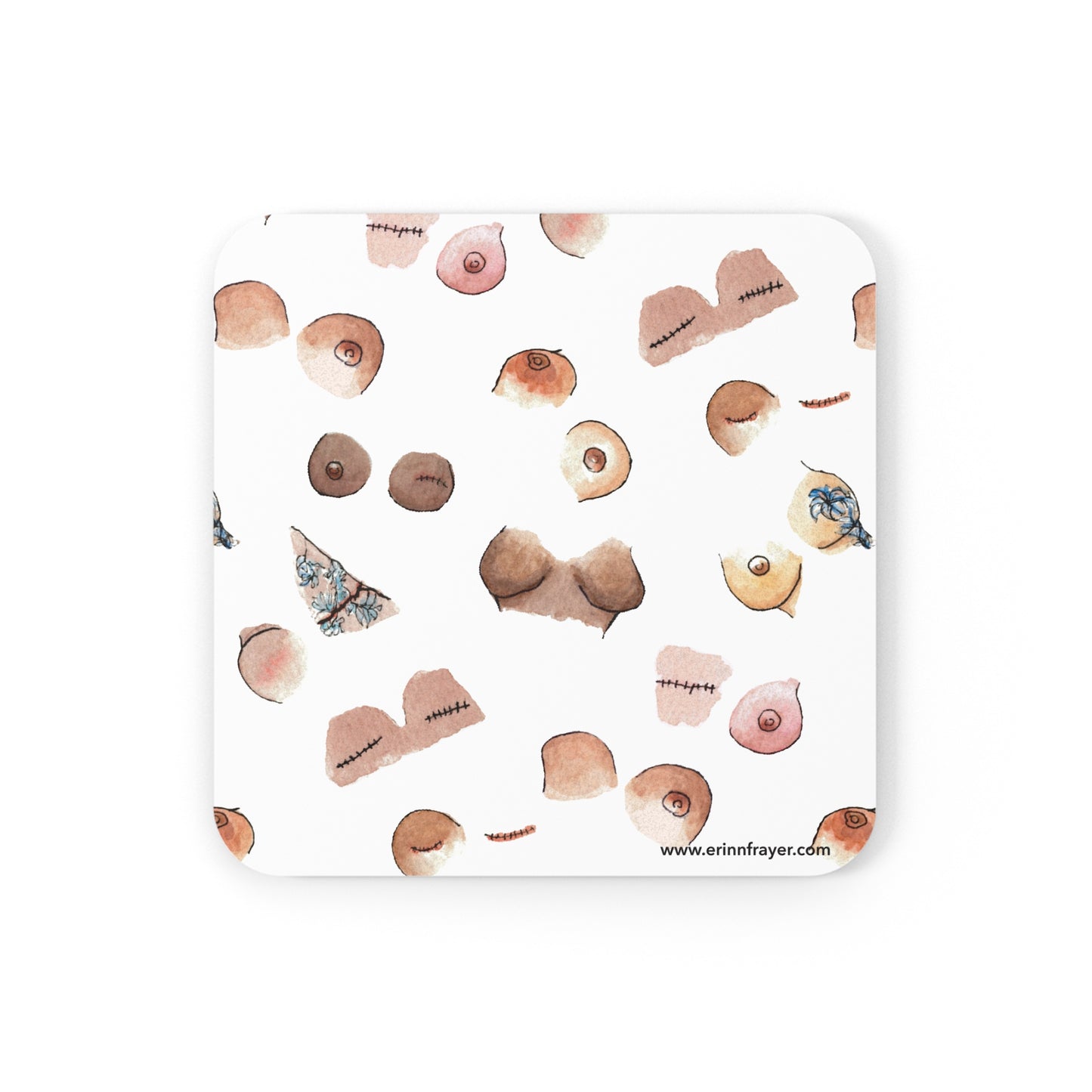 Survivor Print Cork Back Coaster