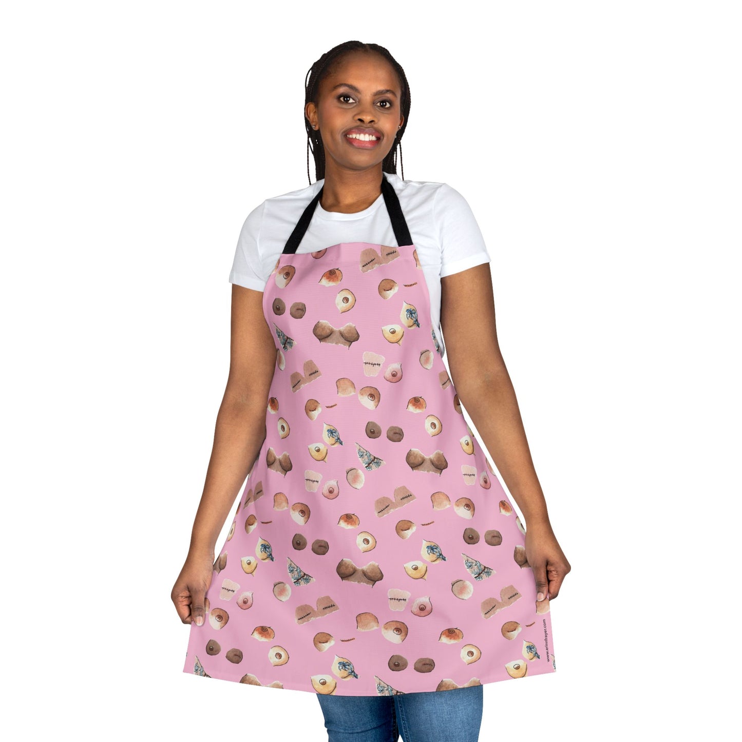 Survivor Print Apron, (All Over Print) Pink