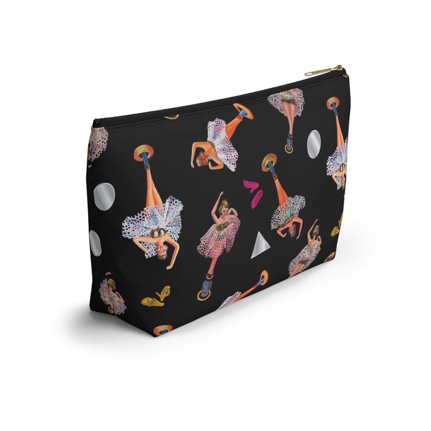 Ballerina Jewelry Box Accessory Pouch with T-bottom