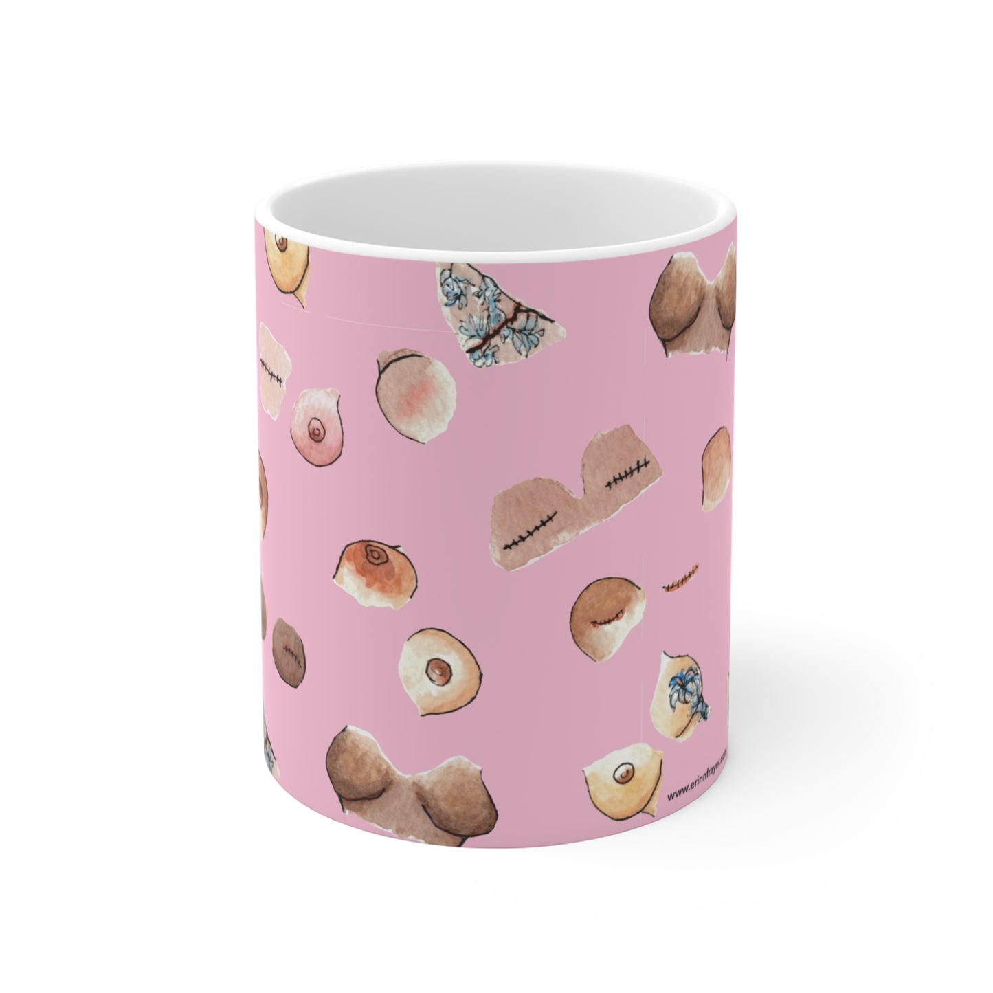 Survivor Print Mug 11oz, Pink
