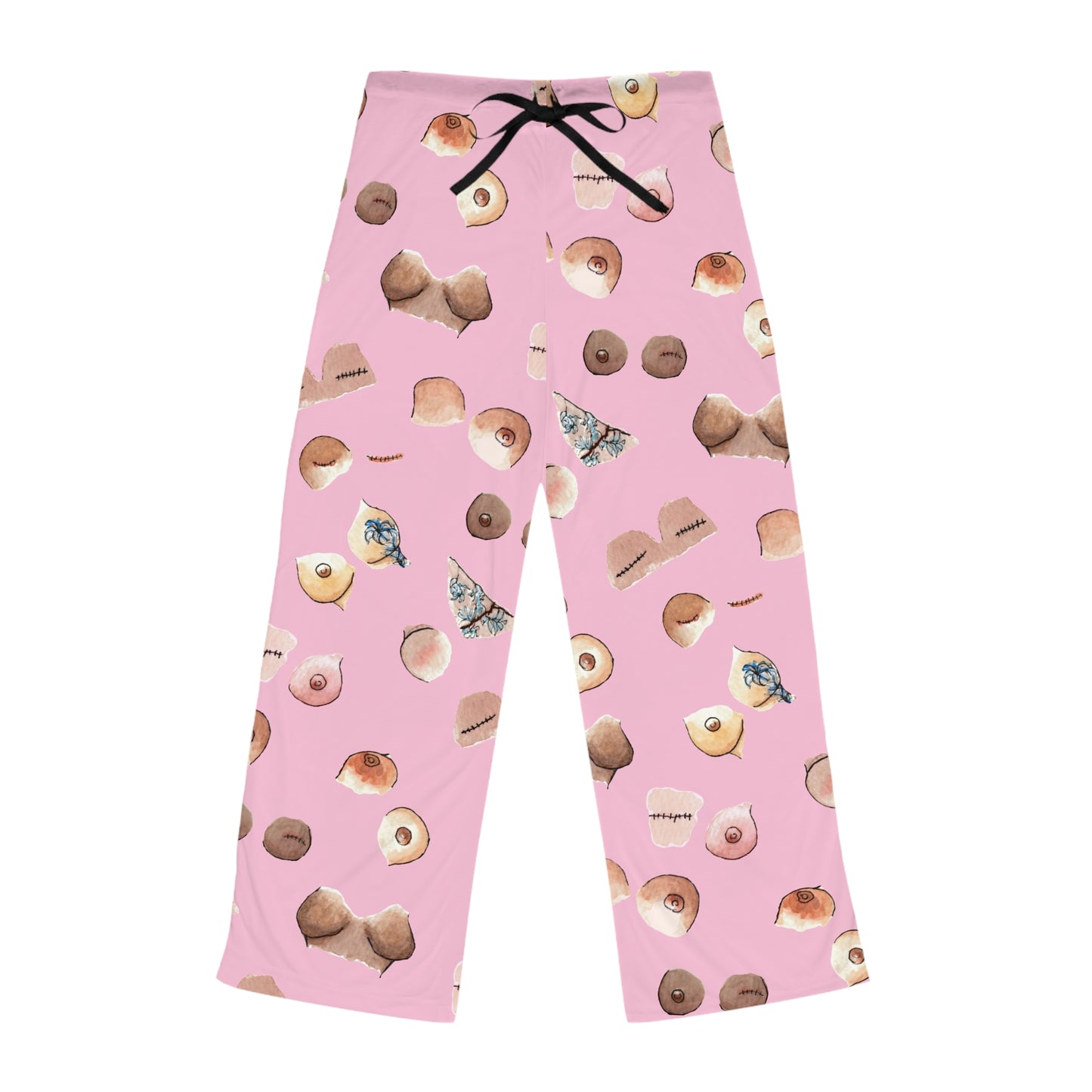 Survivor Print Women's Pajama Pants (AOP) Pink