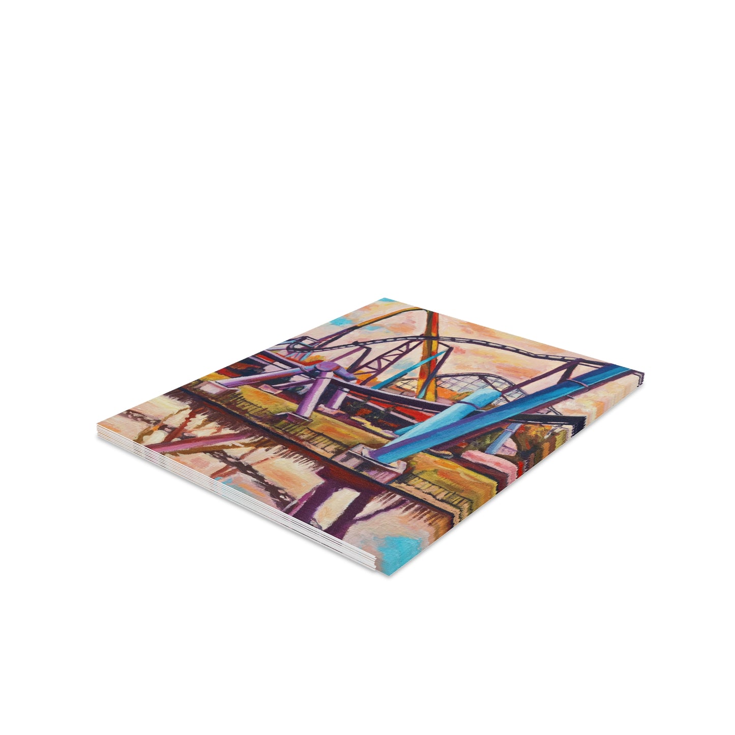 Moody Roller Coaster, Greeting cards 4.25" x 5.5" (8 cards)