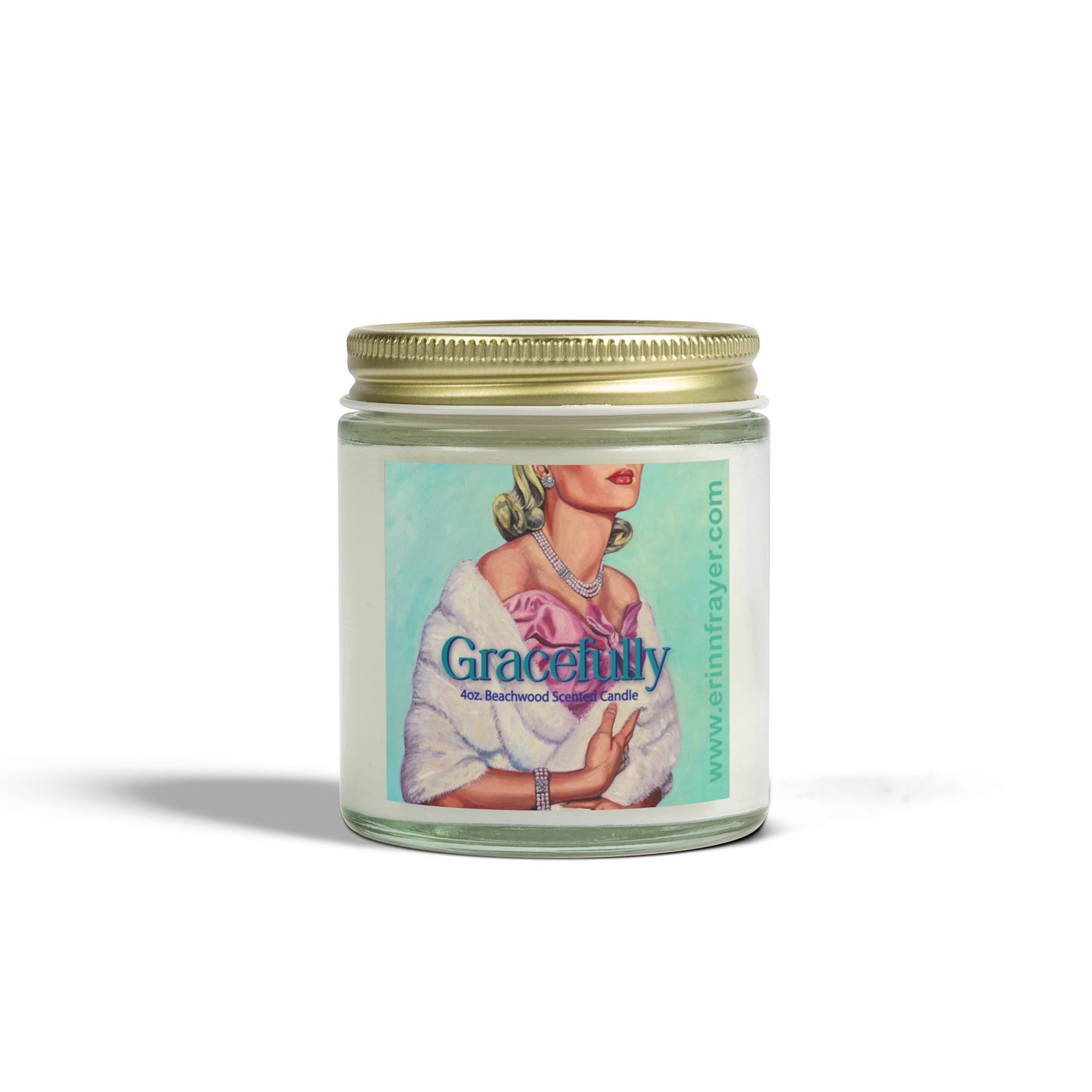 Gracefully, Scented Candle (4oz) Beachwood Scent