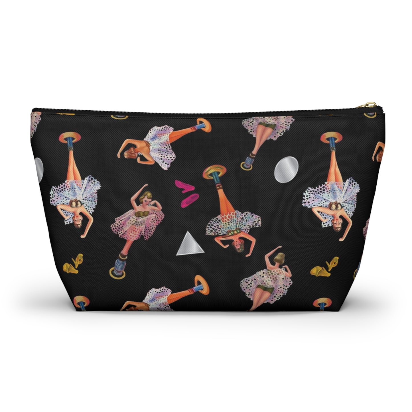 Ballerina Jewelry Box Accessory Pouch with T-bottom