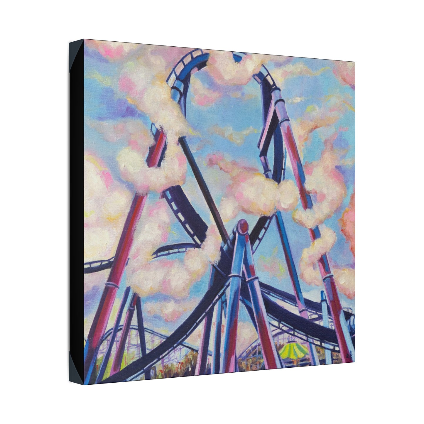 Puffed Chest Print on Stretched Canvas