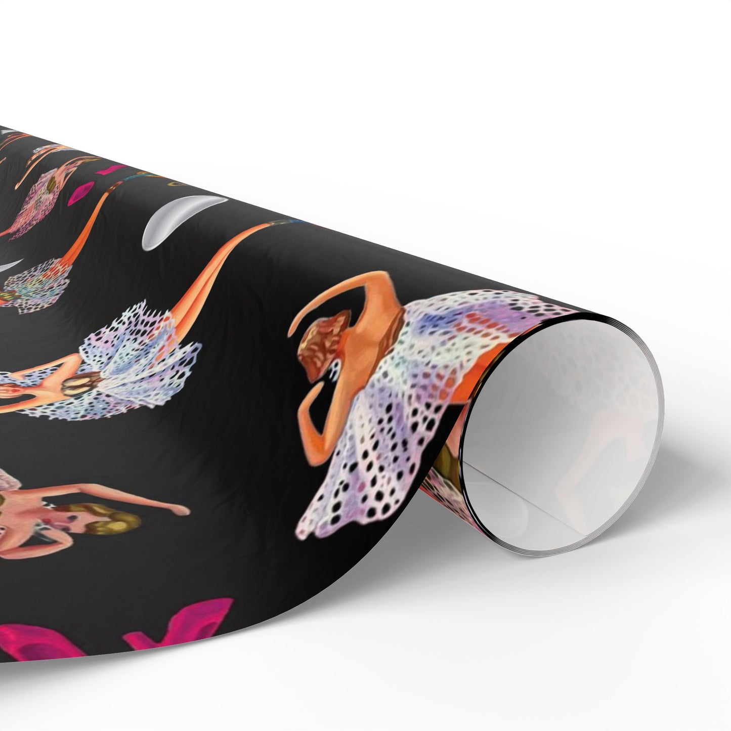 Ballerina Jewelry Box Wrapping Paper