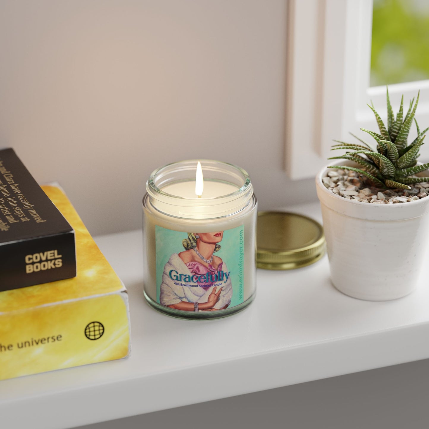 Gracefully, Scented Candle (4oz) Beachwood Scent