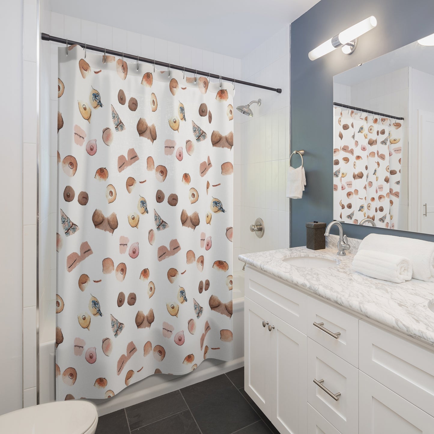 Survivor Print Shower Curtain