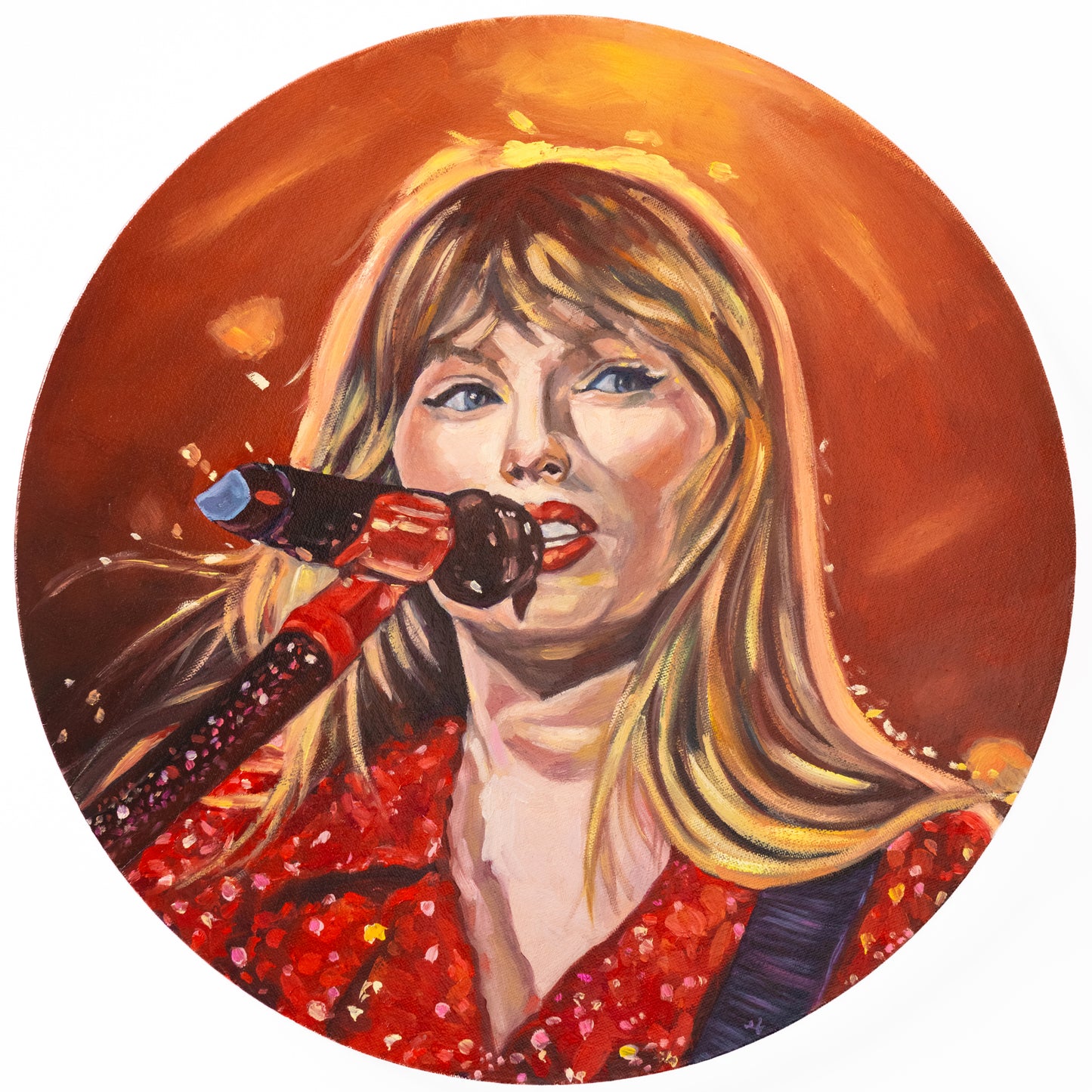 Taylor Swift Round Painting