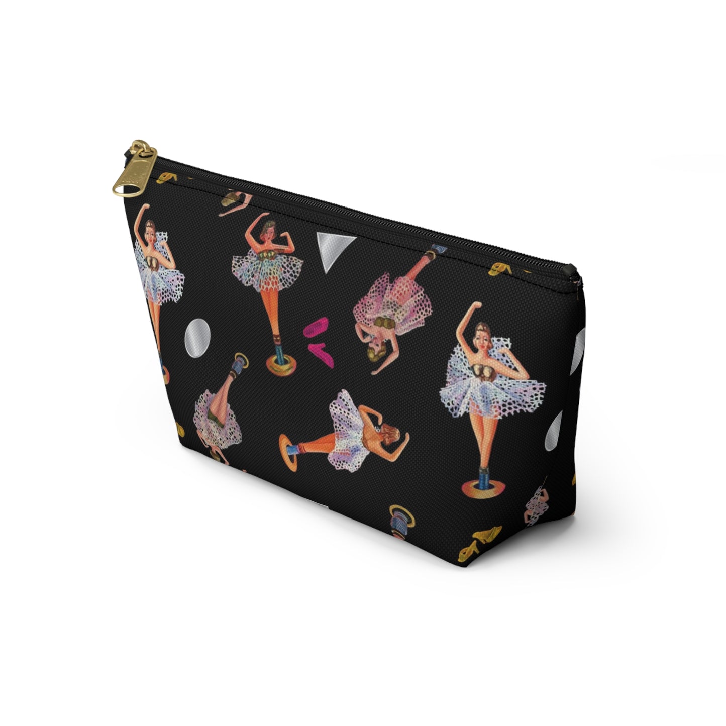Ballerina Jewelry Box Accessory Pouch with T-bottom