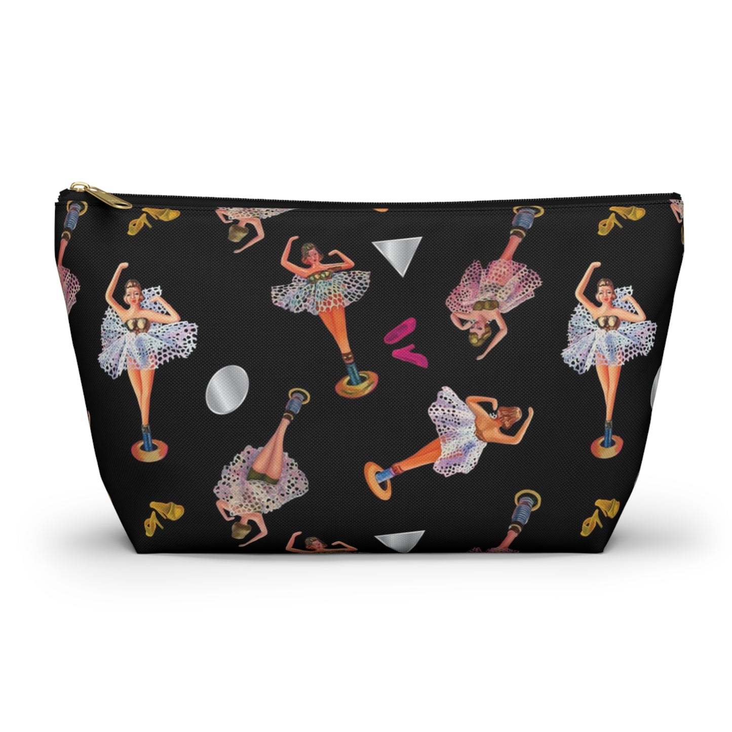 Ballerina Jewelry Box Accessory Pouch with T-bottom