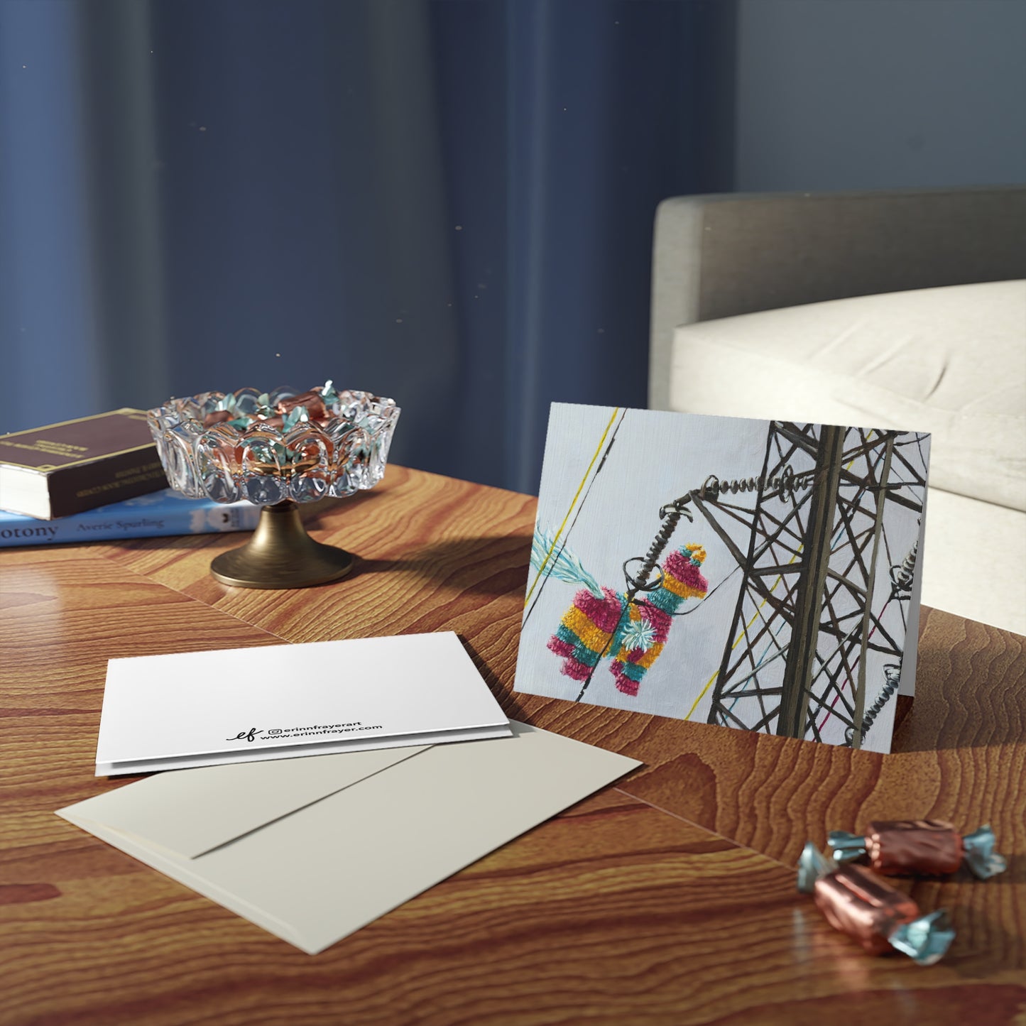 Keeping A Sky Giant At Bay, Greeting cards, 4.25" x 5.5" 8 cards)