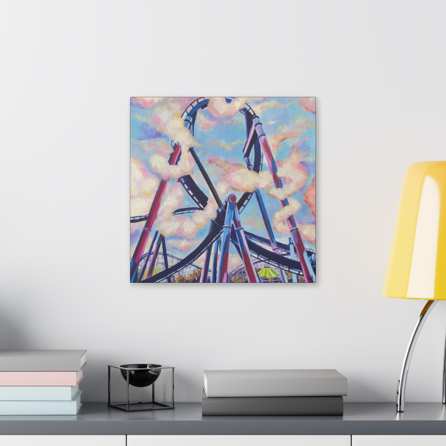 Puffed Chest Print on Stretched Canvas