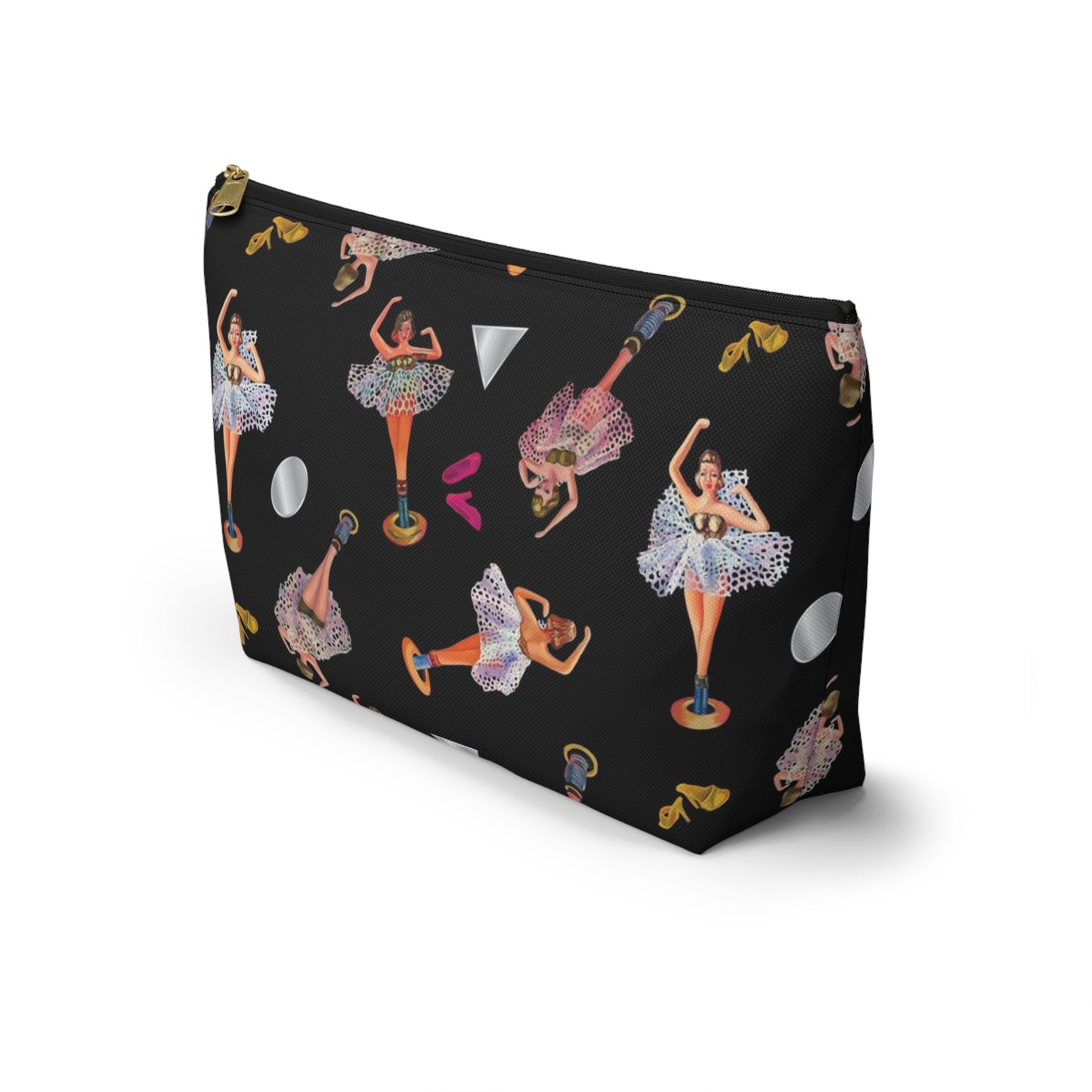 Ballerina Jewelry Box Accessory Pouch with T-bottom