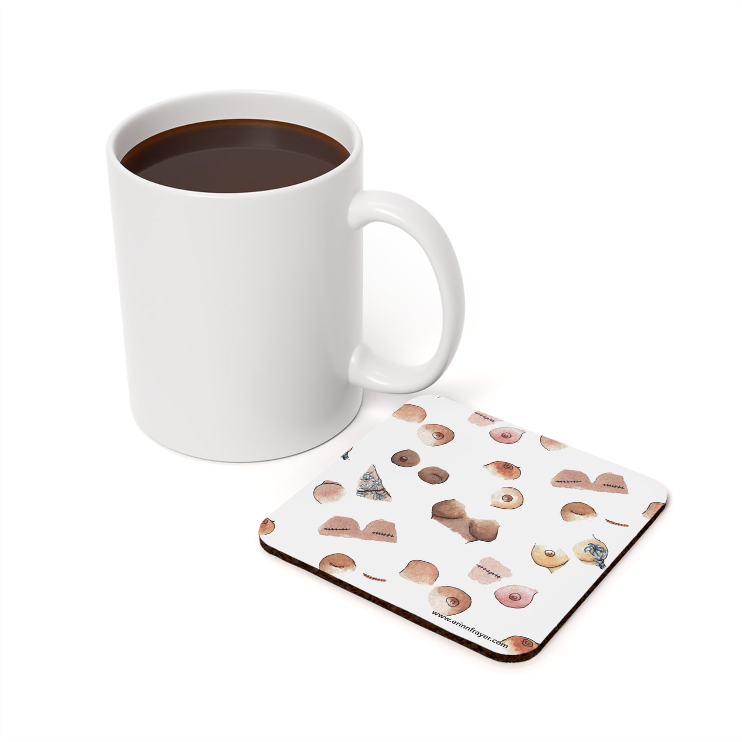 Survivor Print Cork Back Coaster