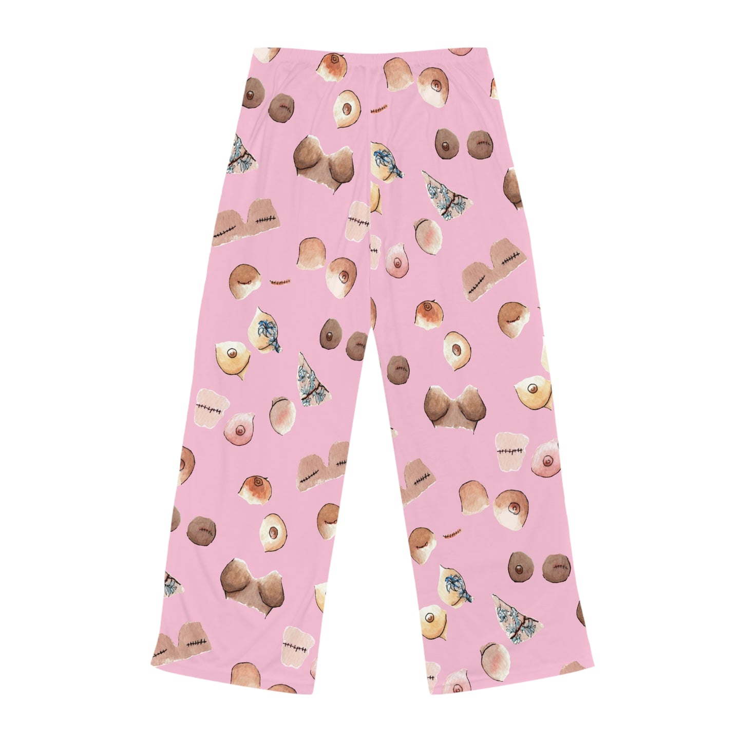 Survivor Print Women's Pajama Pants (AOP) Pink