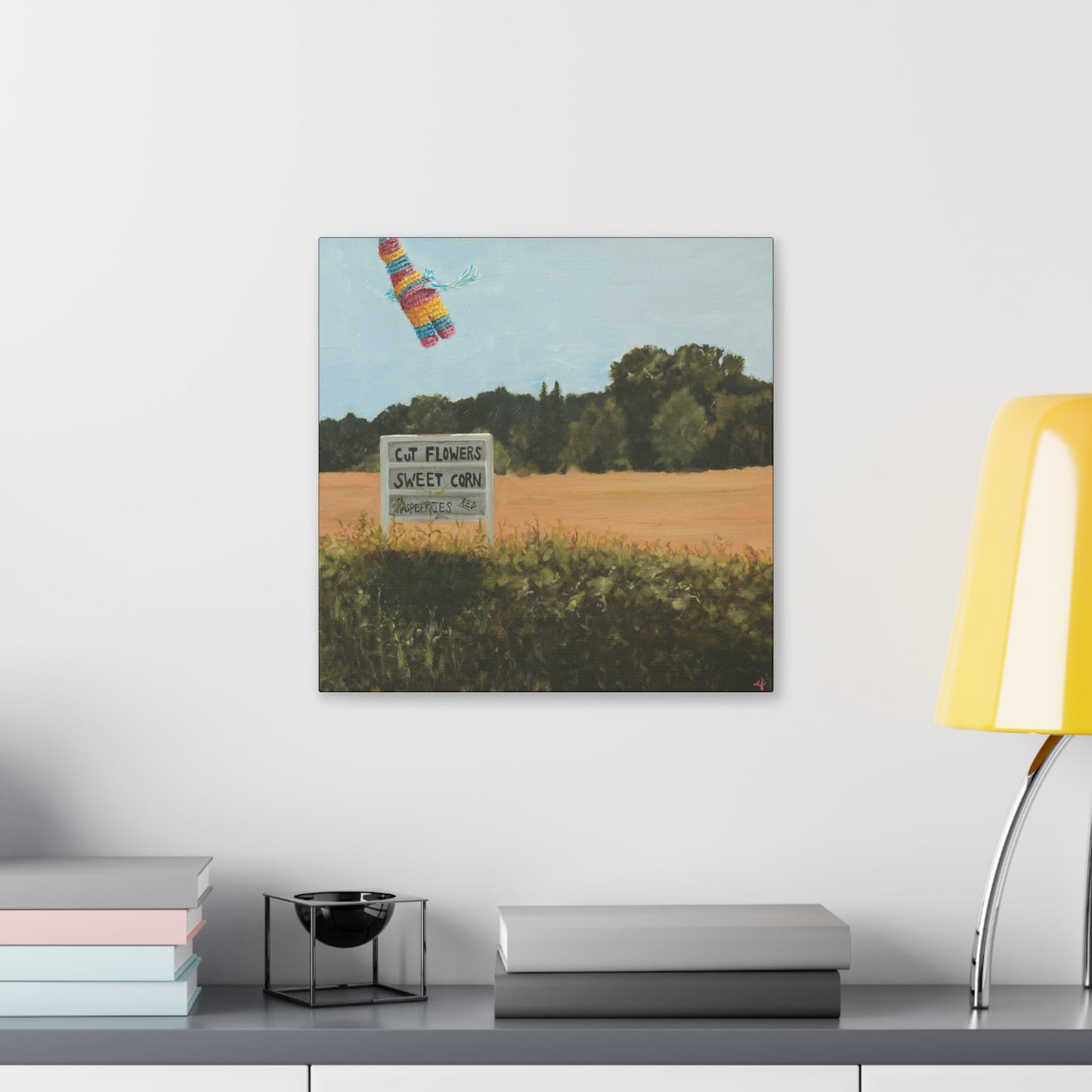 Farm Stand Print on Stretched Canvas