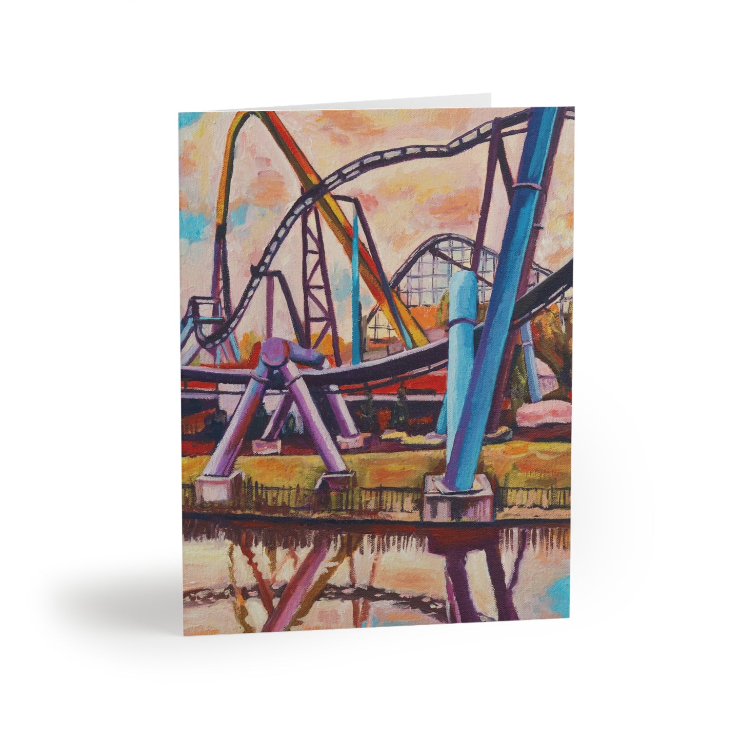 Moody Roller Coaster, Greeting cards 4.25" x 5.5" (8 cards)