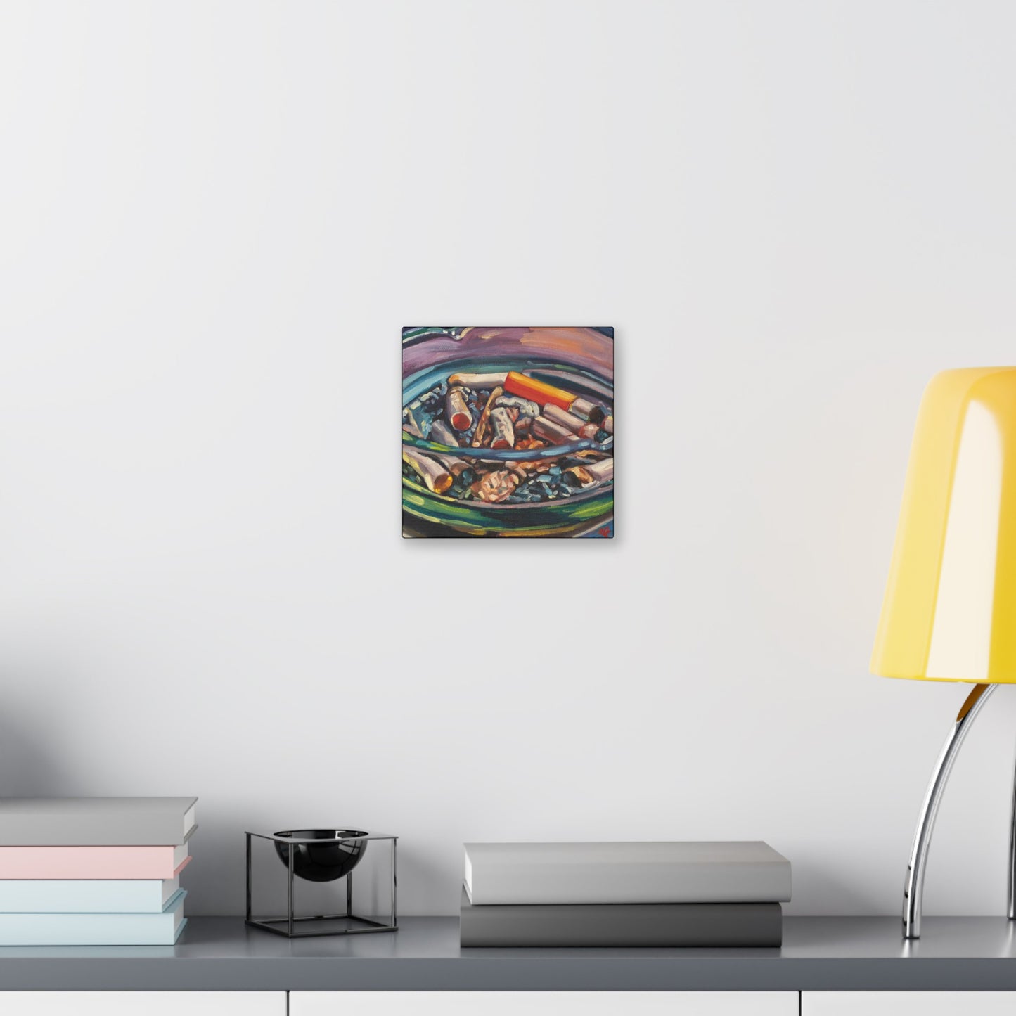 Ashtray Print on Stretched Canvas