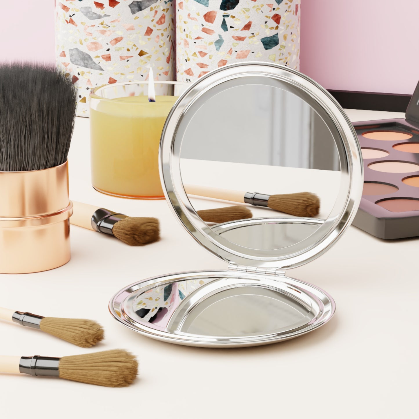 Polished, Compact Travel Mirror