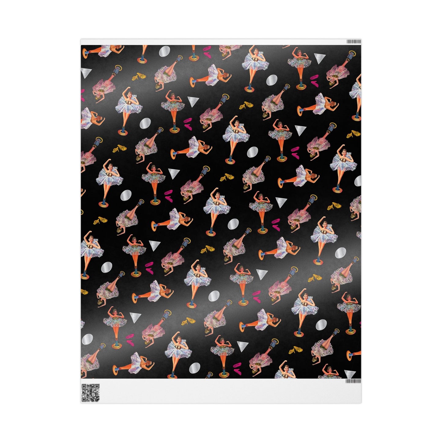 Ballerina Jewelry Box Wrapping Paper