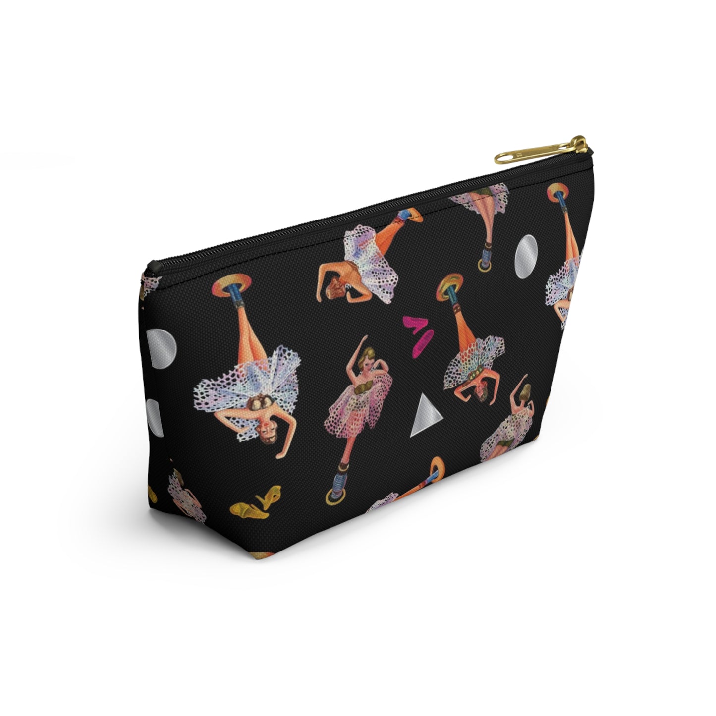Ballerina Jewelry Box Accessory Pouch with T-bottom