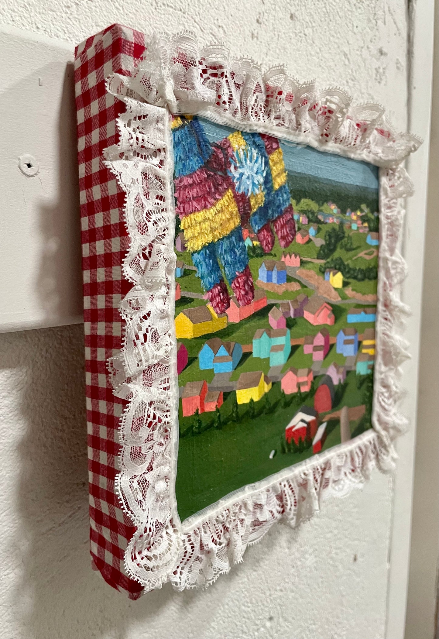 Sprawl Series, Gingham & Lace, Pinata Over Development