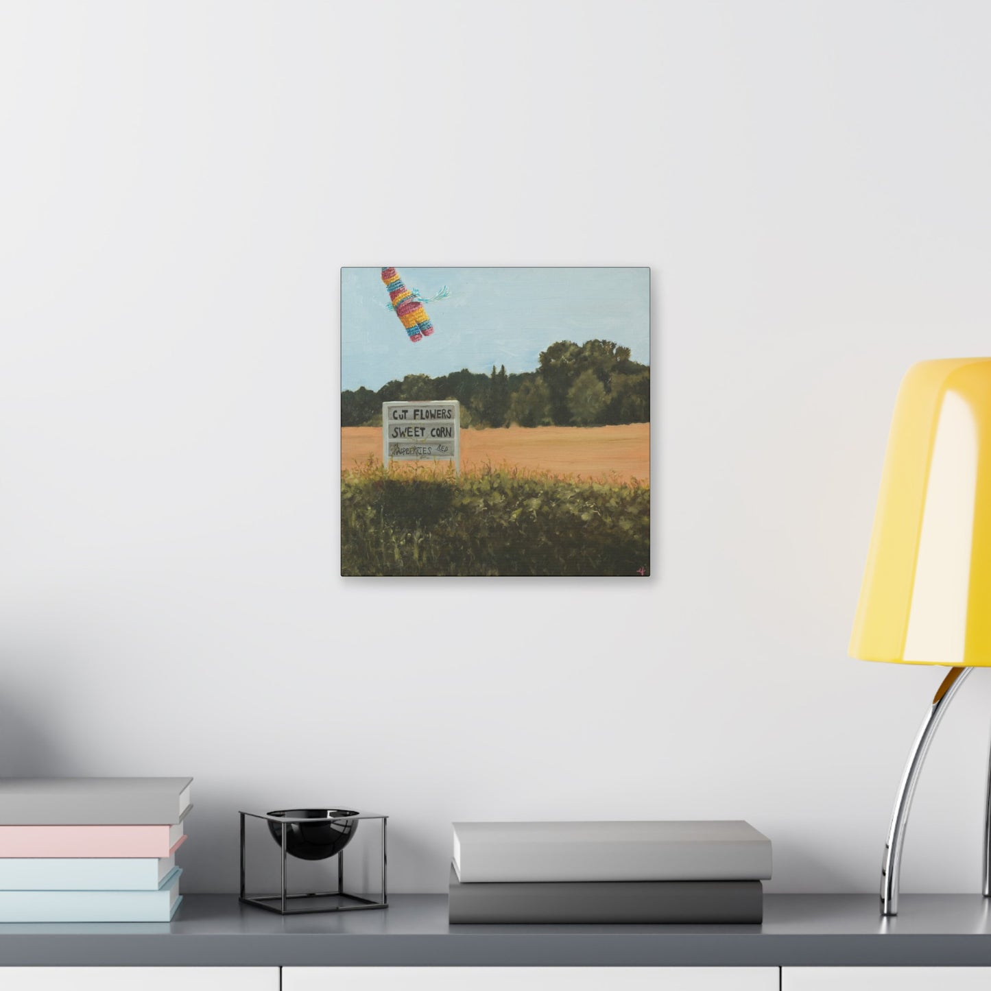 Farm Stand Print on Stretched Canvas