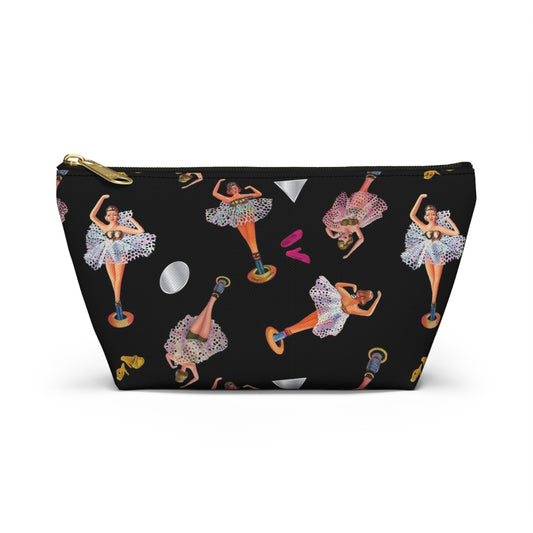 Ballerina Jewelry Box Accessory Pouch with T-bottom