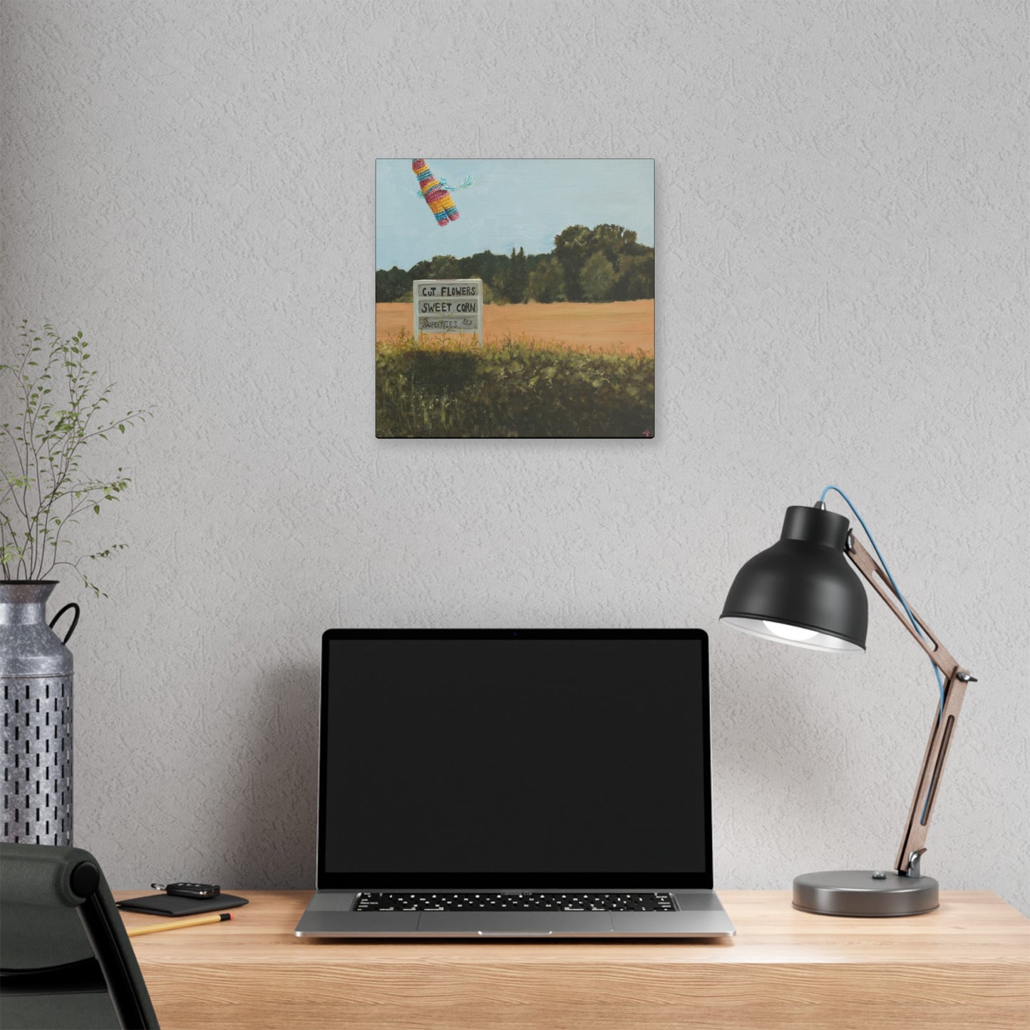 Farm Stand Print on Stretched Canvas