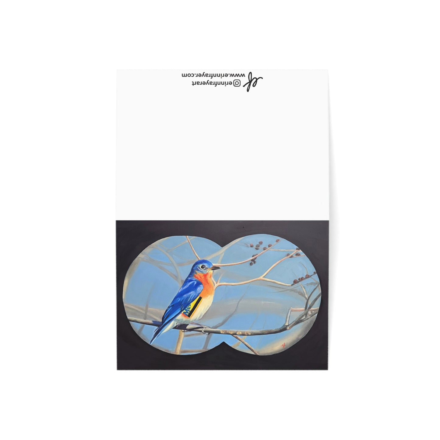 Eastern Blue Bird of New York Greeting Cards