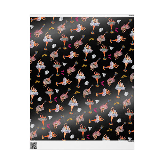 Ballerina Jewelry Box Wrapping Paper